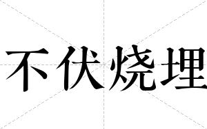 不伏烧埋