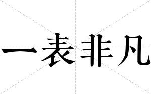 一表非凡